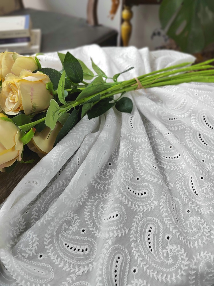 Picture of EG-1808052 9088 cotton embroidery punching embroidery lace carving embroidery