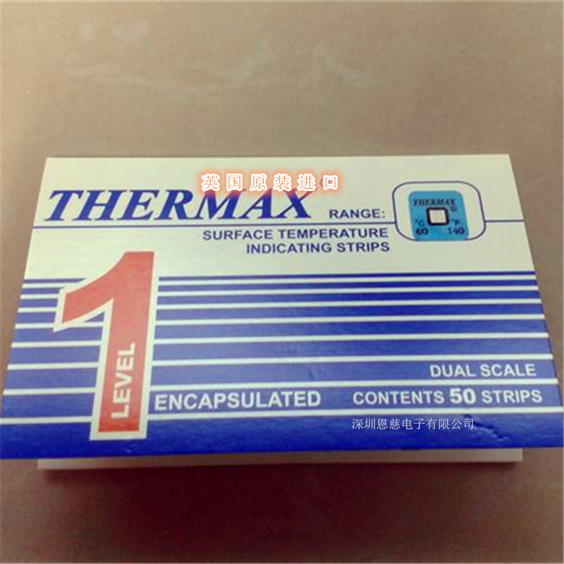 Picture of [Hot sale] British THERMAX temperature measuring paper color changing temperature sensitive sticker TMC single grid 60 degrees disposable temperature paper