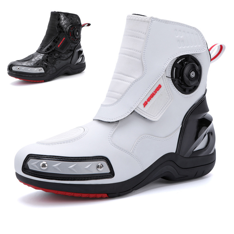 Motorcycle Shoes Bike Shoes Training Bike Shoes Outdoor Cycling Shoes Men's Outdoor Casual Shoes Knight Shoes Spin Buckle Shoes