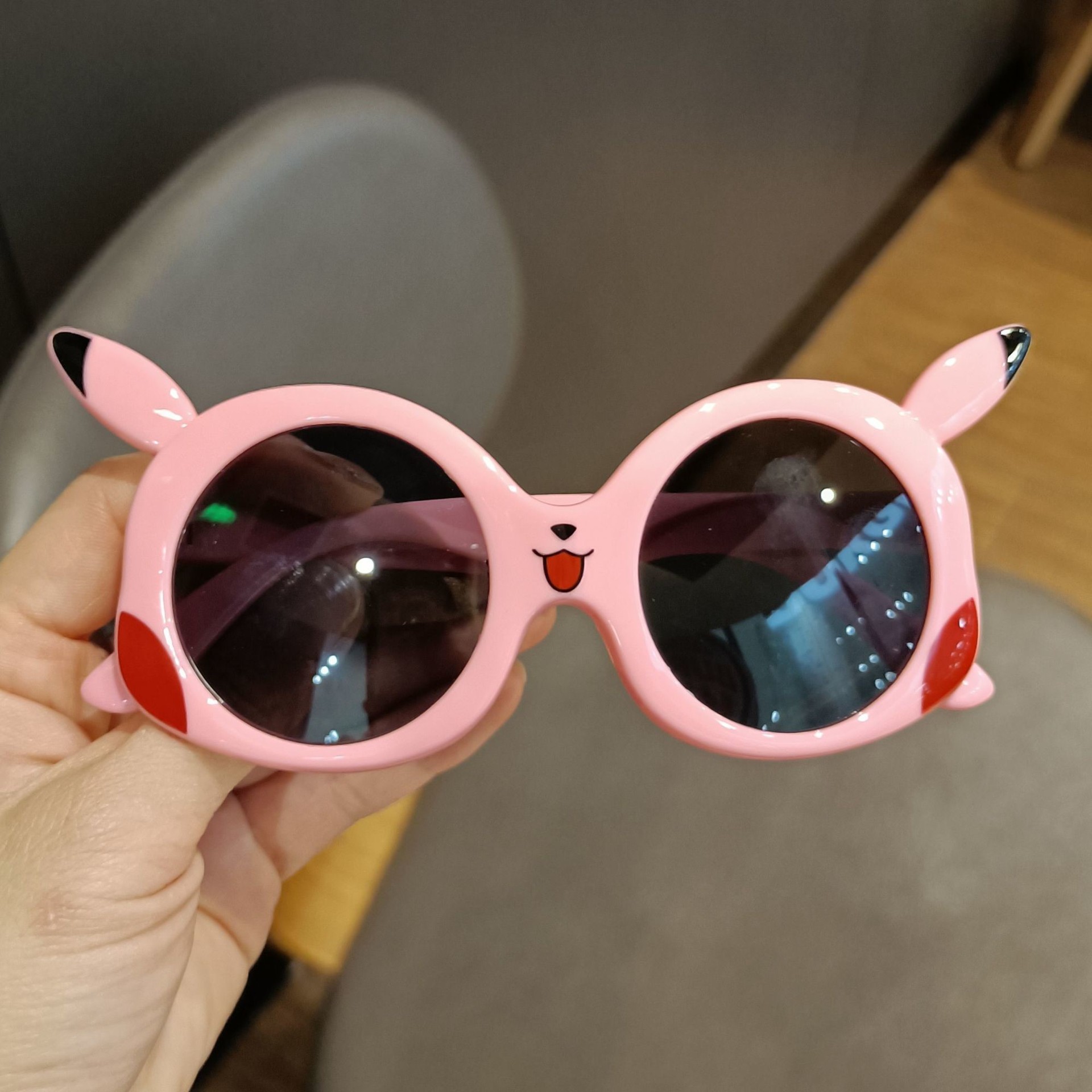 Picture of Children's Sunglasses Polarized Baby Silicone Glasses Pikachu Trendy Boys and Girls Sunglasses Uv Protection Pikachu