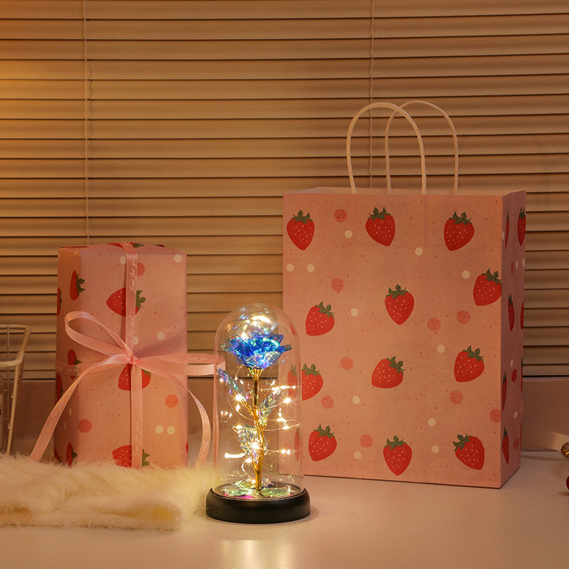 Picture of Immortal bouquet rose night light ornament bedroom decoration birthday gift for girlfriend girl children student Qixi Festival