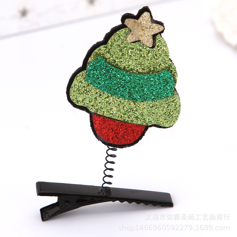 Picture of 2025 New Japanese and Korean Internet Celebrity Christmas Hairpin Spring Small Clip Small Gift Hair Accessories Festive Headwear Spot Wholesale