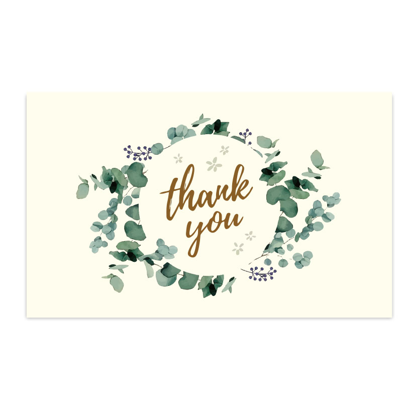 Picture of Amazon Cross-Border Wholesale Pink Thank You Card Coated Paper Card Thank You Gift Card Packaging Card