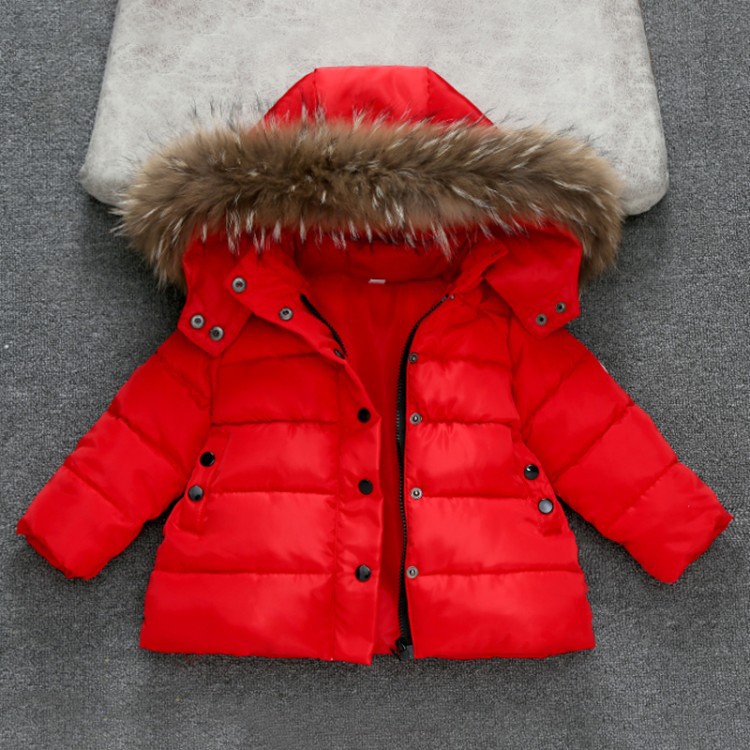 Picture of Children's Foreign Trade Thickened Cotton-padded Clothes Children's Winter Wear Down Cotton Wool Collar Cotton-padded Coat Cross-border Warm Baby's Coat Children's Wear