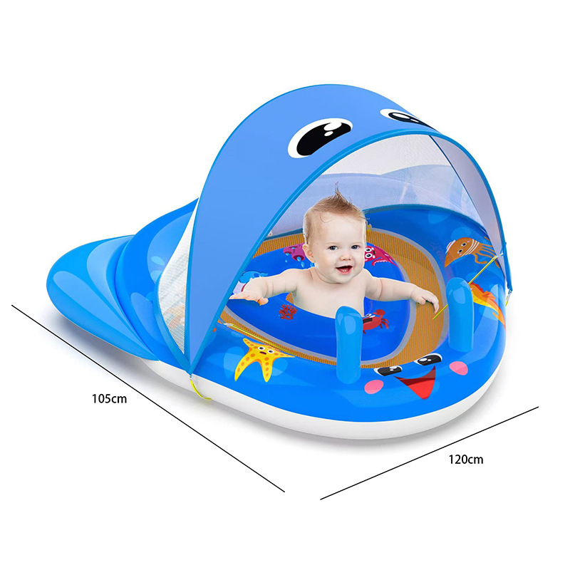 Picture of Inflatable Tanning Pool Spray Water Toy Double Lounge Chair Baby Sunshade Seat Water Slide Adult Floating Lounger