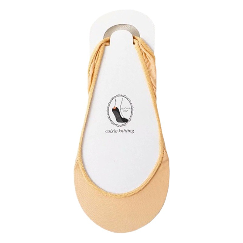 [In stock] half-Palm ankle socks women's high heels short non-slip non-slip heel invisible socks summer ice silk sling low-cut socks