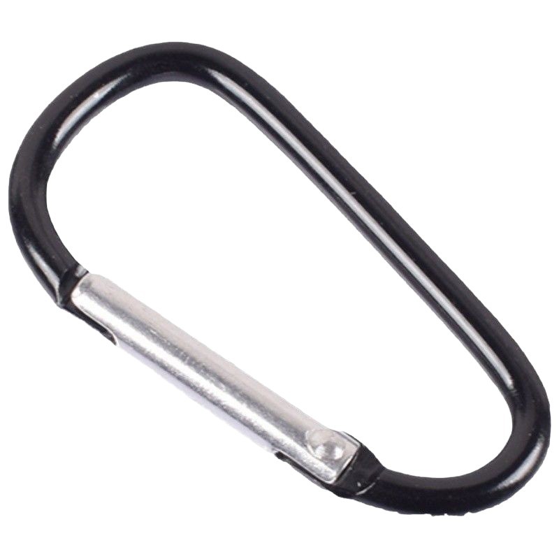 Picture of No.5 Mountaineering Buckle Aluminum Alloy D-shaped Hanging Buckle Outdoor Rock Climbing Safety Buckle Spring Hook Luggage Backpack Hook