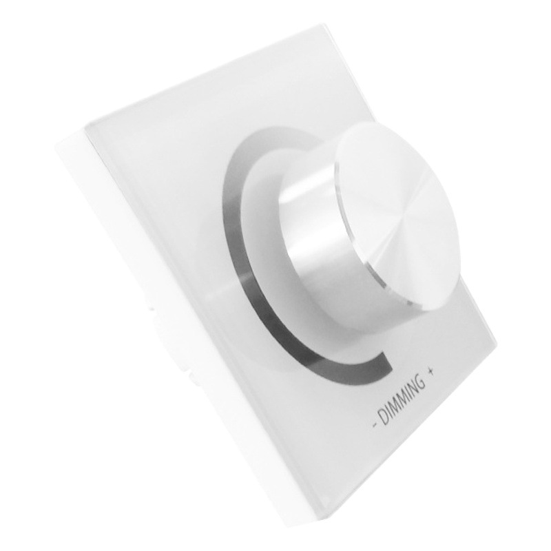 LED glass monochrome knob panel flame retardant Wall dimming brightness monochrome panel knob dimmer
