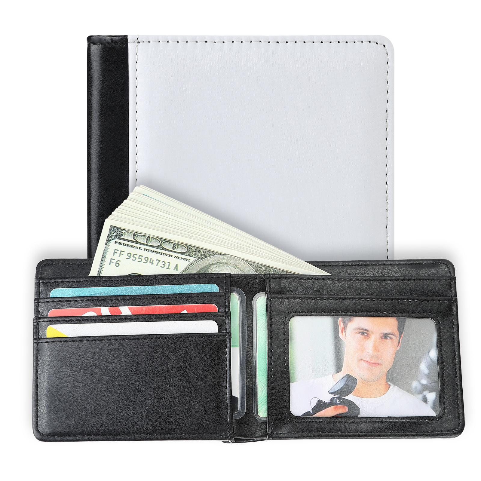 Picture of Factory Direct Supply Heat Transfer Sublimation Blank Men's Wallet Heat Transfer Blank Product Series in Stock