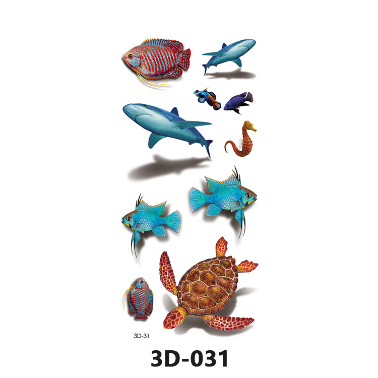 Picture of Spot Wholesale 3D Butterfly Waterproof Sweat Female Stereo Artificial Creative Temporary Stickers European and American Cross-Border Butterfly Tattoo Stickers