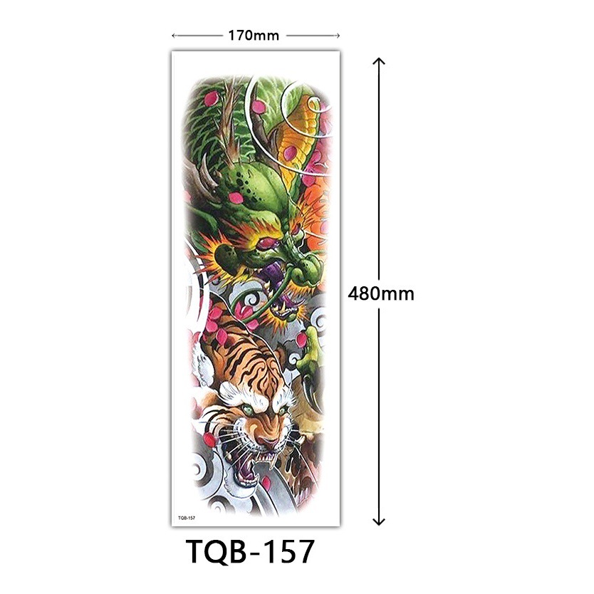 Cross-border supply full arm tattoo stickers waterproof full arm large picture tattoo stickers flower arm tattoo stickers tattoo