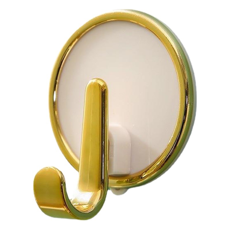 Light Luxury Punch-Free 4-Color Load-Bearing Hook Strong Traceless Self-Adhesive Hook Home Wall Clothes Door Kitchen Storage