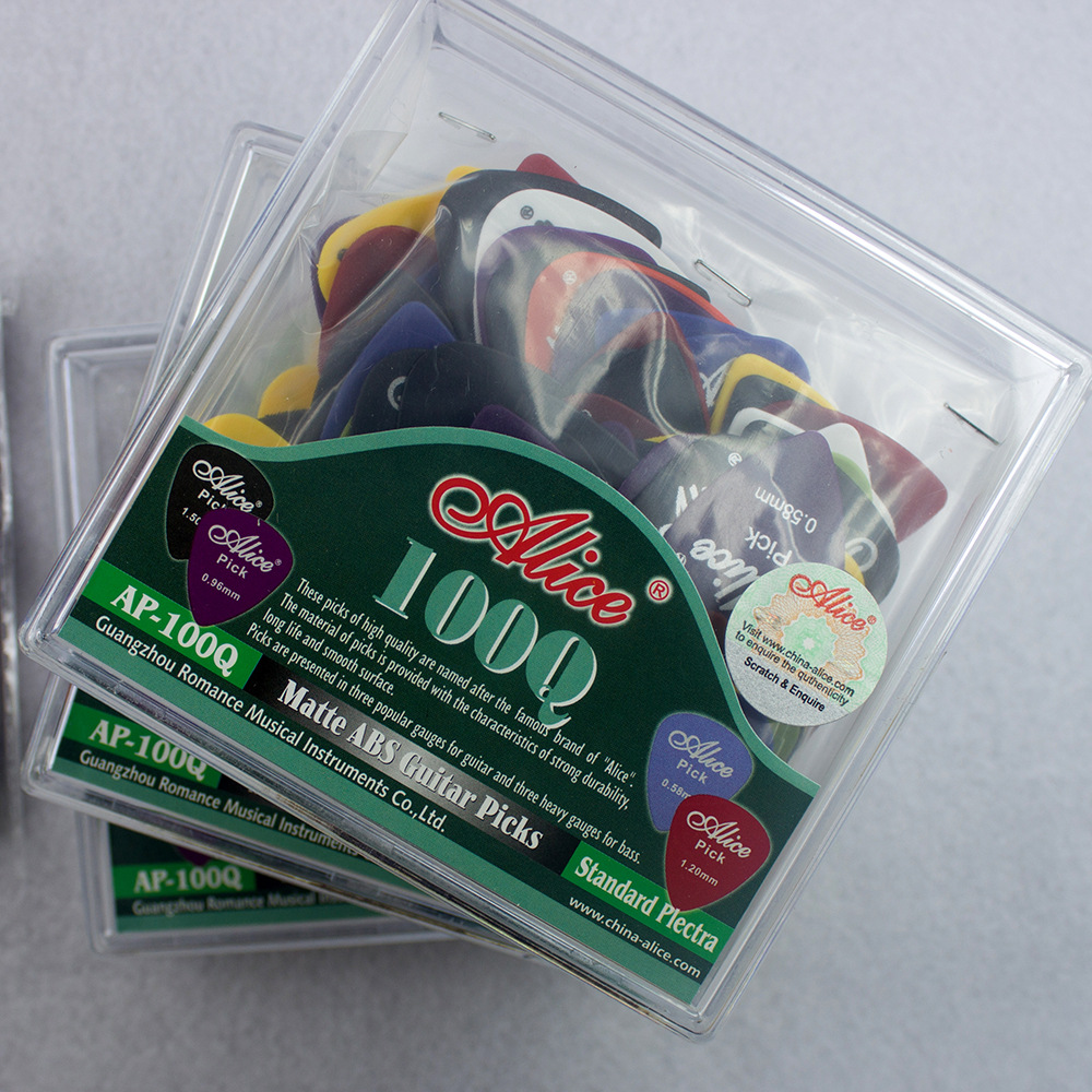 Guitar Pick Guitar Accessories Alice 100Q100P100G Nylon Shrapnel ABS Film Plastic Film