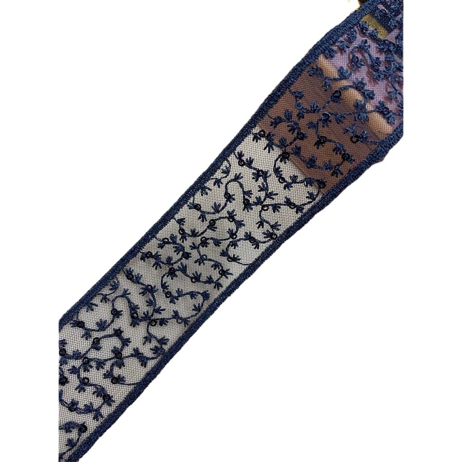 New Lace Embroidered Polyester Barcode Curtain Decoration Clothing Accessories Water Soluble Embroidered Bead Mesh Lace