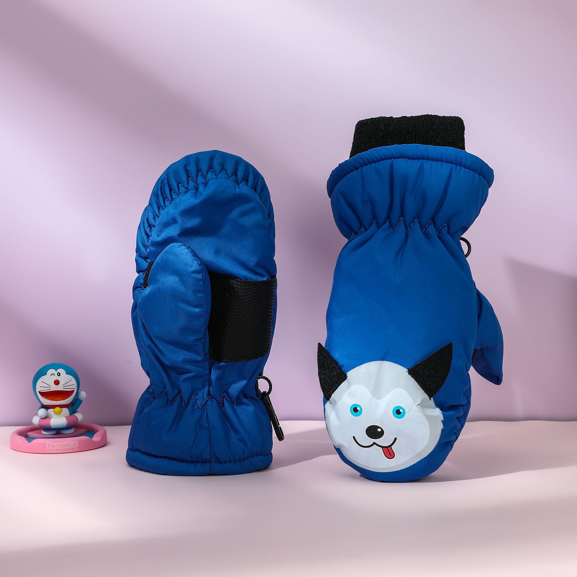 Picture of Carefully Selected Cartoon Printed Mittens Kidsren's Warm Gloves 2-6 Years Old Winter Outdoor Sports Windproof Ski Gloves