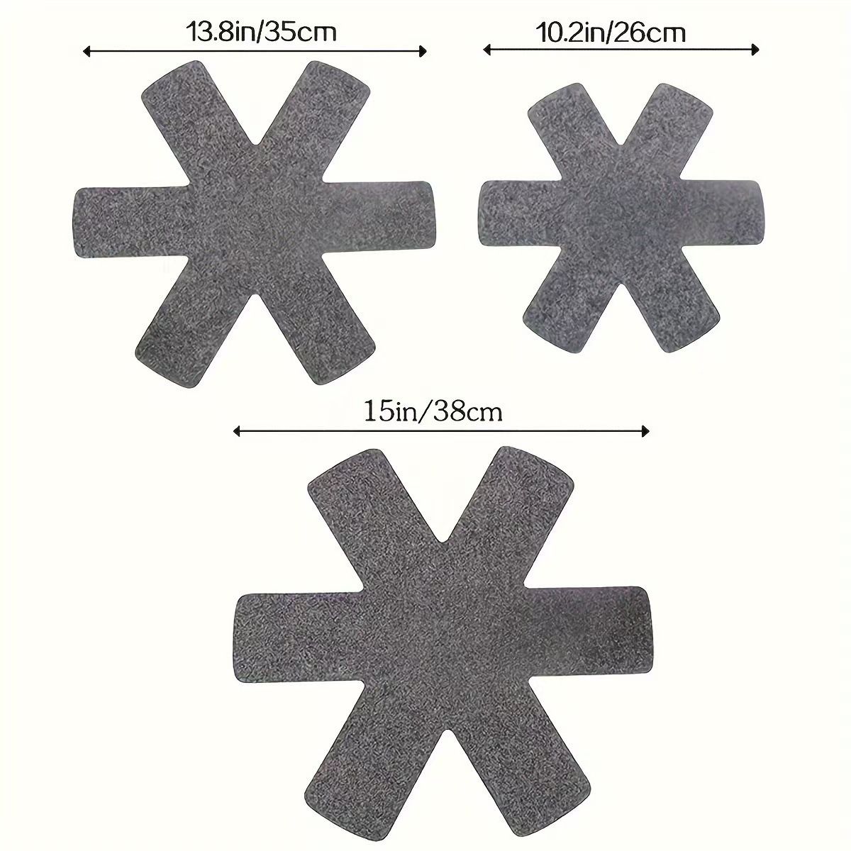 Picture of Cross-border felt pot pad hexagonal bowl and plate tableware non-slip heat insulation pad non-woven non-stick pan protection pad in stock