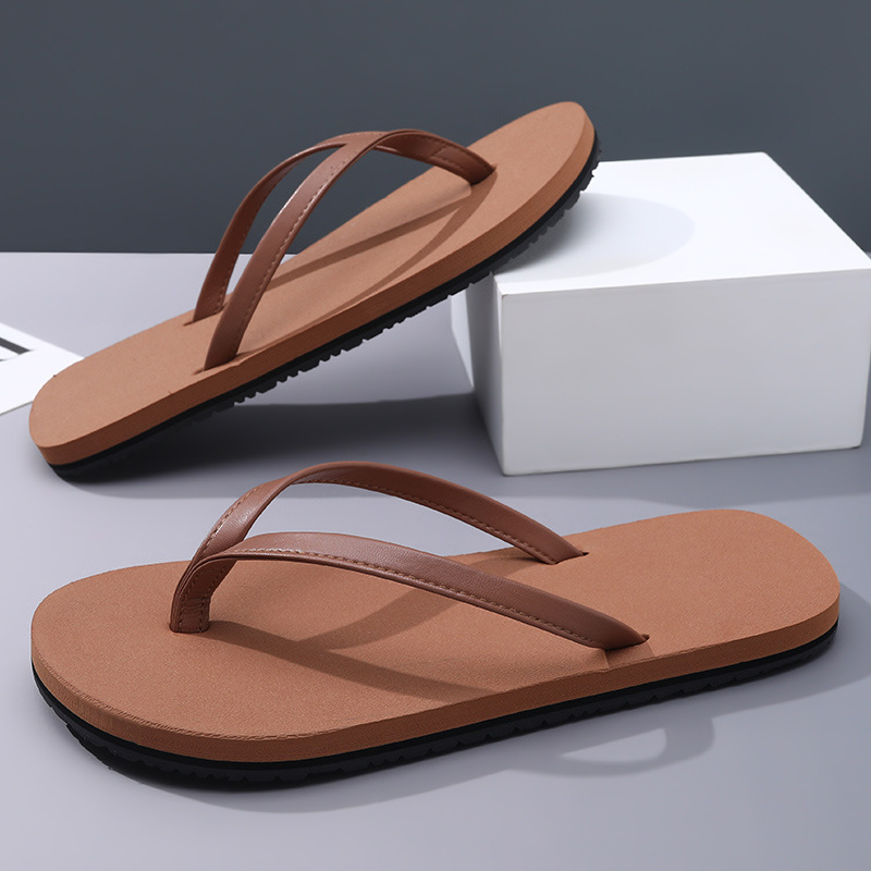 Flip-flops men's high-grade wear-resistant non-slip summer outdoor clip feet beach outside wear not smelly feet can be a generation of hair