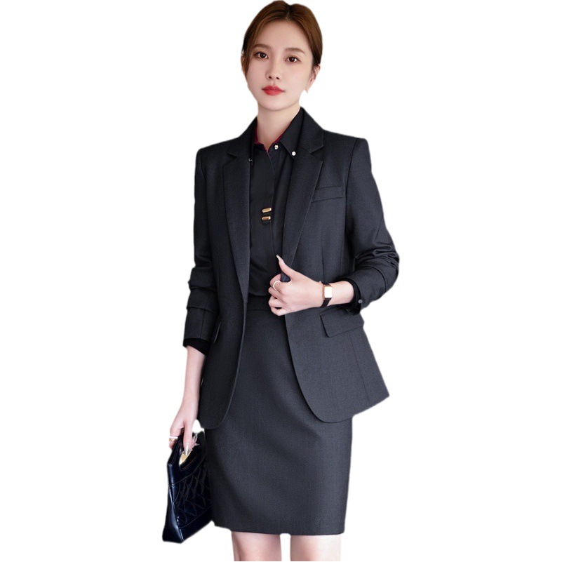 Picture of Spring and Autumn suit suit women's autumn and winter temperament goddess Fan small professional manager jacket formal wear front desk work clothes