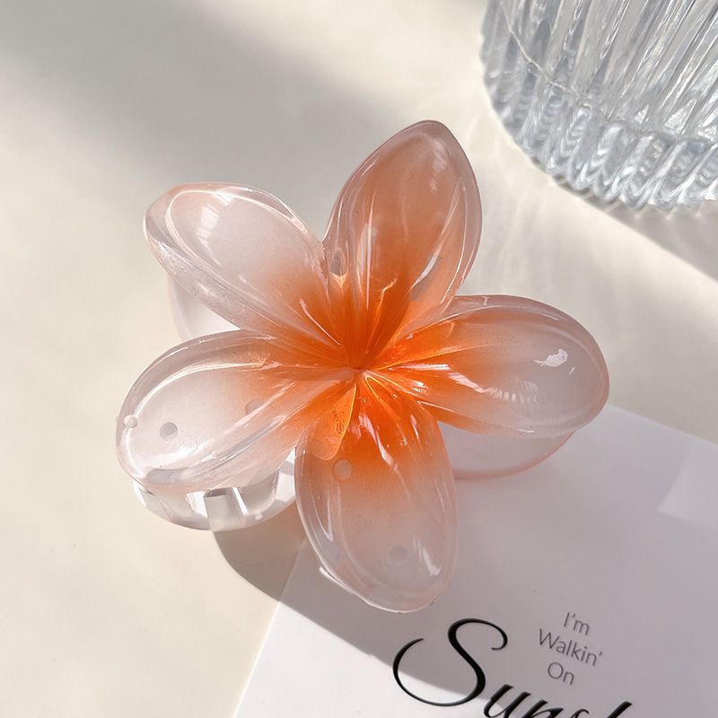 Picture of Cross-border egg flower clip large high-grade gradient Flower hairpin back head updo ponytail shark clip headdress