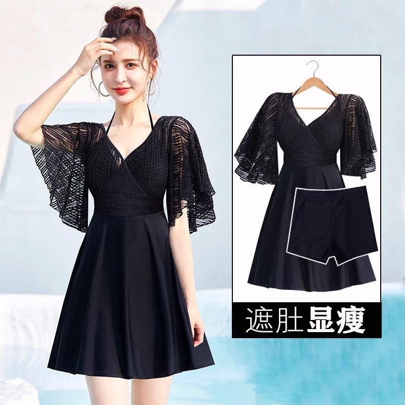 Picture of Swimsuit Women's Large Size Fat mm Flesh-Covering Split Swimsuit Slightly Fat Girl Big Breast Swimsuit Summer 2025 New Hot Style