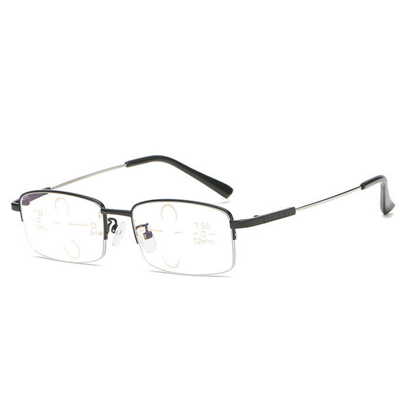 Picture of Ultra-light Dual-purpose Presbyopic Glasses Men's Internal Progressive Multifocal Presbyopic Glasses Smart Zoom Anti-blue Light Long-range Vision Glasses