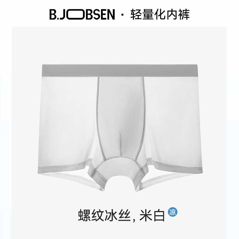 Picture of Men's Underwear 2025 New Ice Silk Boxer Briefs Summer Thin Fully Transparent Large Size Boys' Boxer Briefs