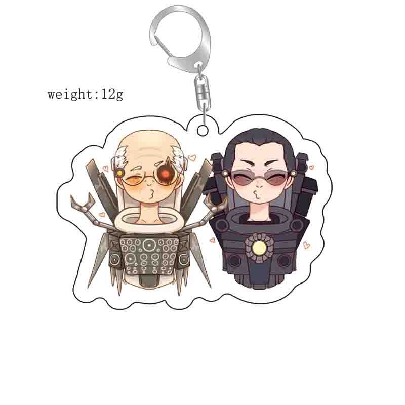 Picture of Cross-border new toilet man keychain skibidi toilet monitor Man TV man creative killer pendant batch
