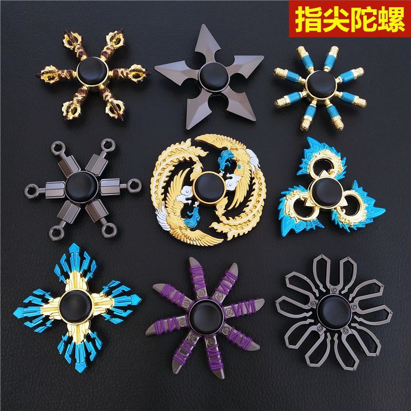 Stall supply metal alloy peripheral fingertip gyro children decompression leisure toys King gyro wholesale