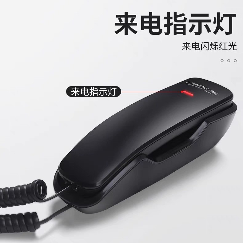 Picture of Zhongnuo A061 Fixed Wall Hanging Wall Phone Hotel Bathroom Home Landline Hotel Room Fixed Small Area