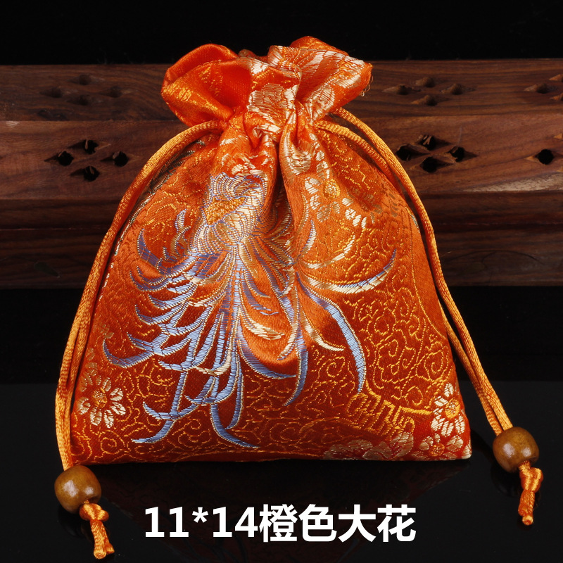 Picture of Osmanthus sachet sachet pendant antique Chinese brocade high-grade sachet empty bag bag bag wholesale 11*14