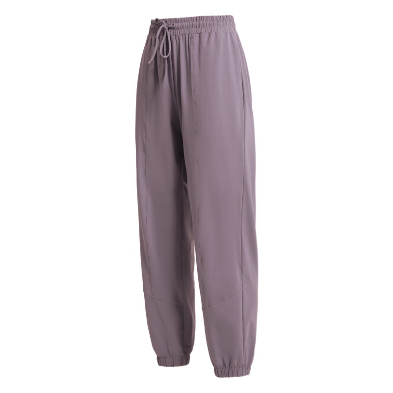 European and American Sports Pants Women's Long Sun Protection Pants Drawstring Slimming Loose Ankle Pants Autumn and Winter New Sports plus size Yoga Pants