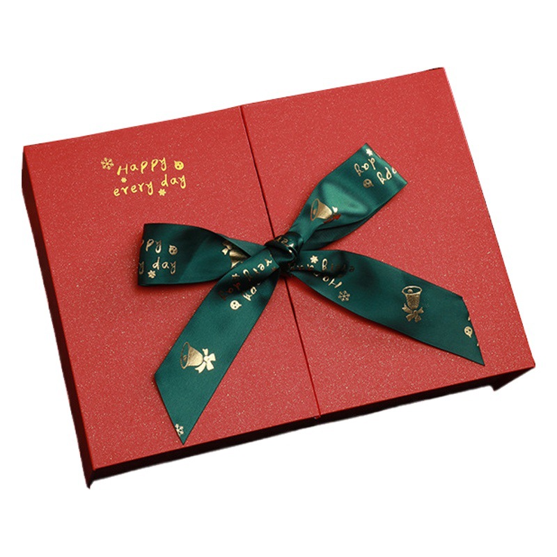 New Spot Christmas Red Gift Box Christmas Eve Large Apple Box Scarf Thermos Cup Packaging Box Empty Box