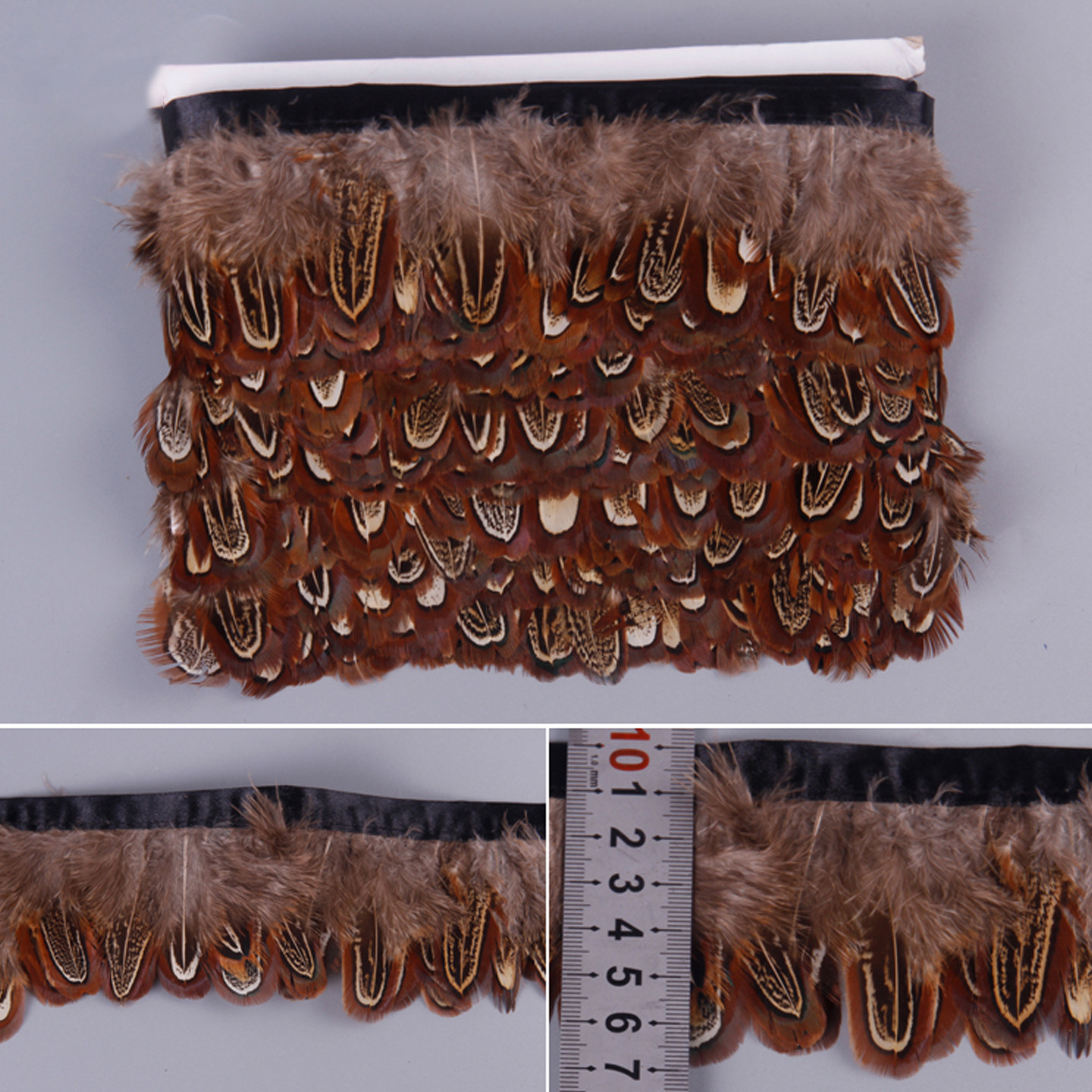 Wholesale Large Warehouse Fabric with Pheasant Feather Trim DIY Small Feather Skirt Clothing Accessories Decoration Wedding Lace 1
