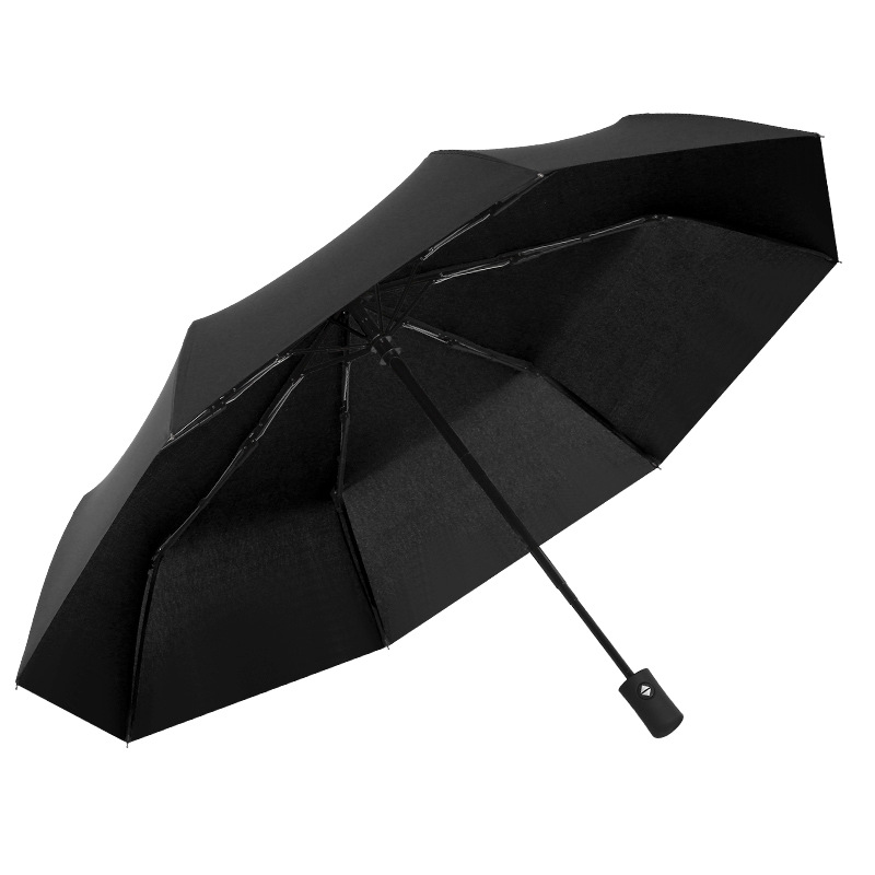 Picture of Full automatic three fold umbrella folding umbrella wholesale black rubber sunscreen sunshade umbrella gift umbrella logo advertising umbrella custom