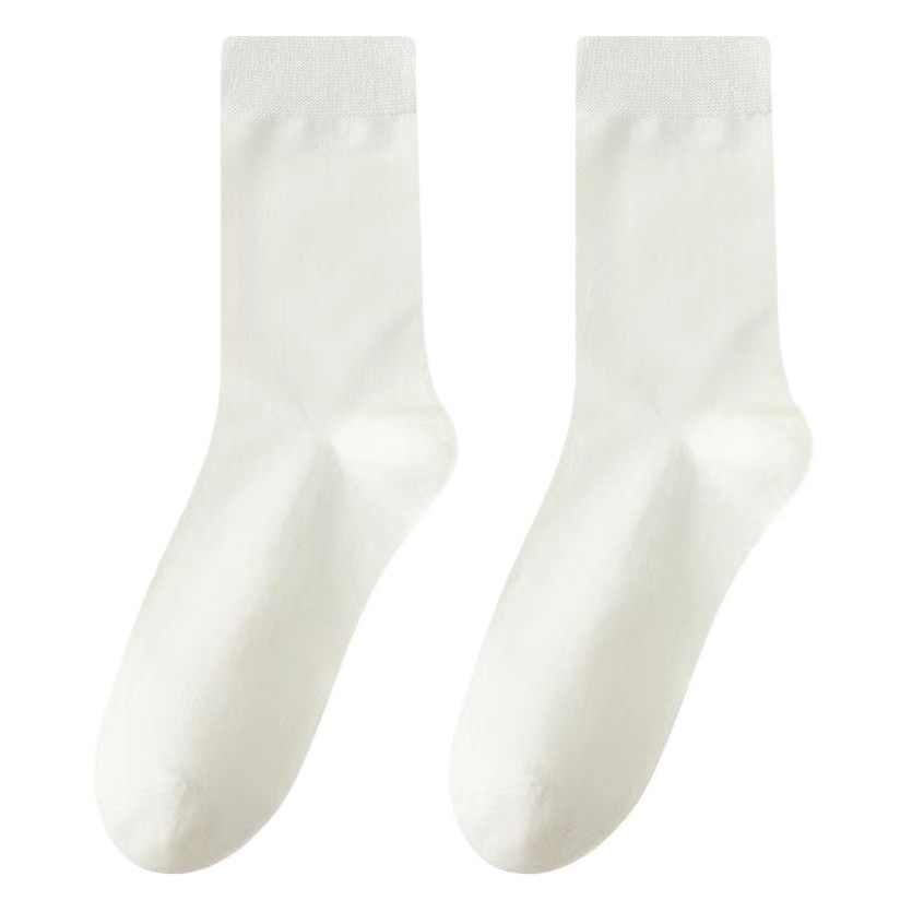 Zhuji socks women's mid-calf socks autumn and winter women's all-match pile socks deodorant breathable spring and autumn simple boneless