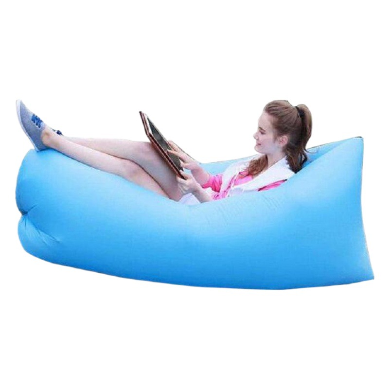Outdoor European and American Lazy Sofa Portable Foldable Inflatable Sofa Beach Sleeping Bag Camping Air Sofa Bed