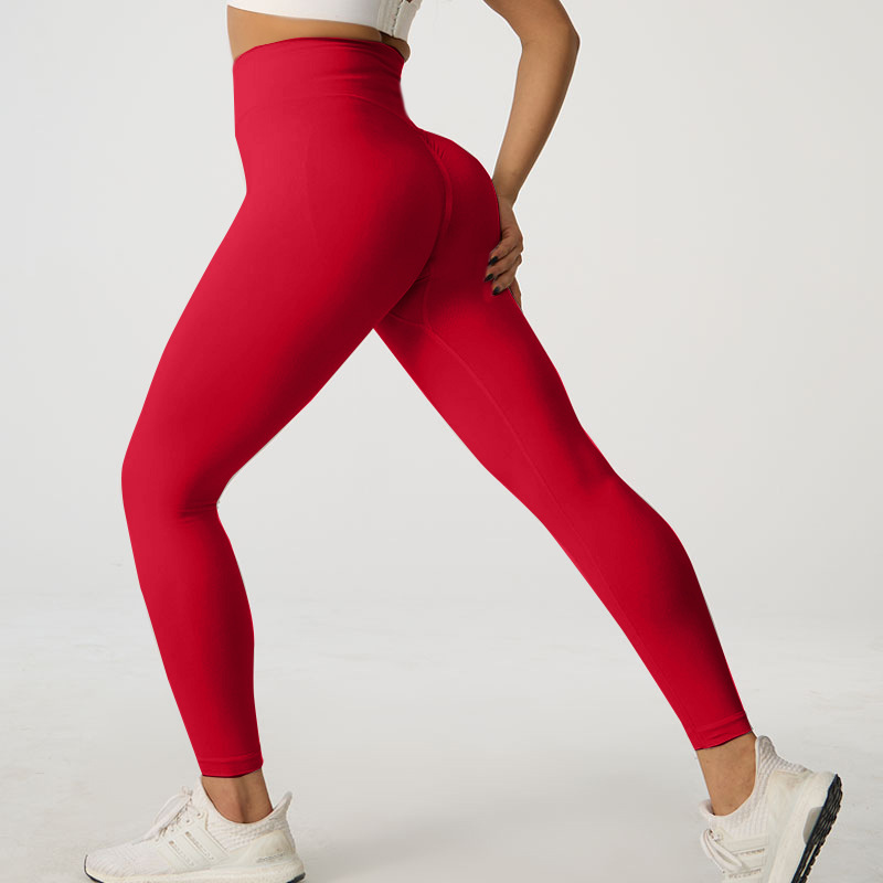 Picture of Wholesale spring peach hip yoga pants sports cycling pants quick-drying yoga clothing high waist tight fitness pants generation hair