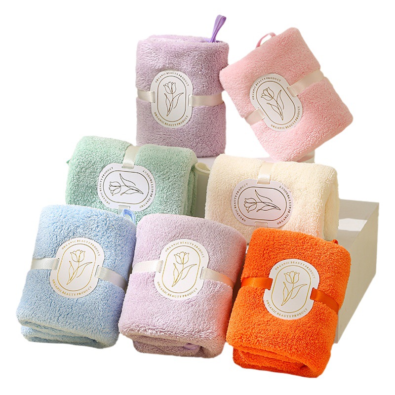 Hand gift towel can be hung hand gift towel coral fleece absorbent wedding gift wholesale