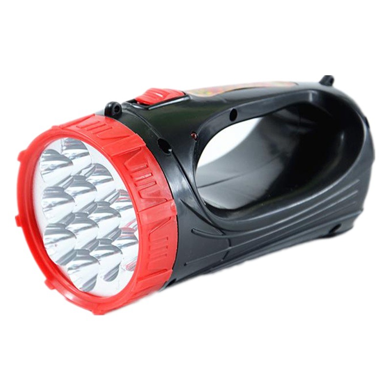 Ten yuan store supply 12 lamp holder portable lamp 9 lamp holder Searchlight hand-held Patrol flashlight night fishing lighting