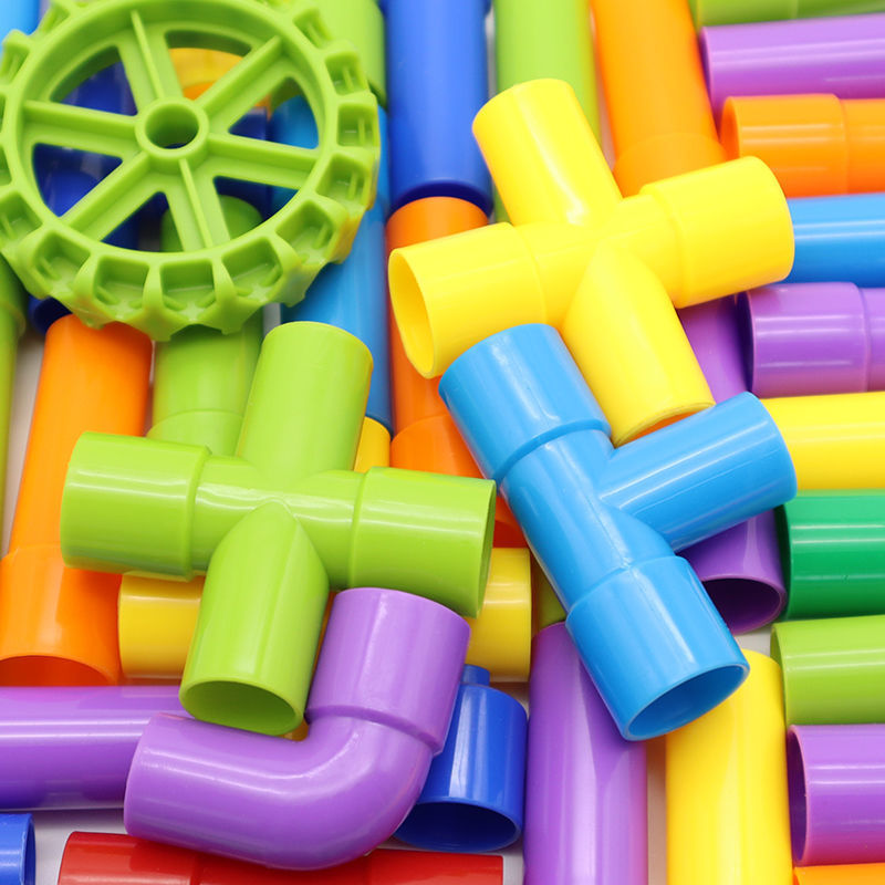 Picture of Children's Splicing Water Pipe Building Blocks Assembling Toys Assembling 3-4-6 Years Old 7 Years Old Plastic Assembling Boys' Educational