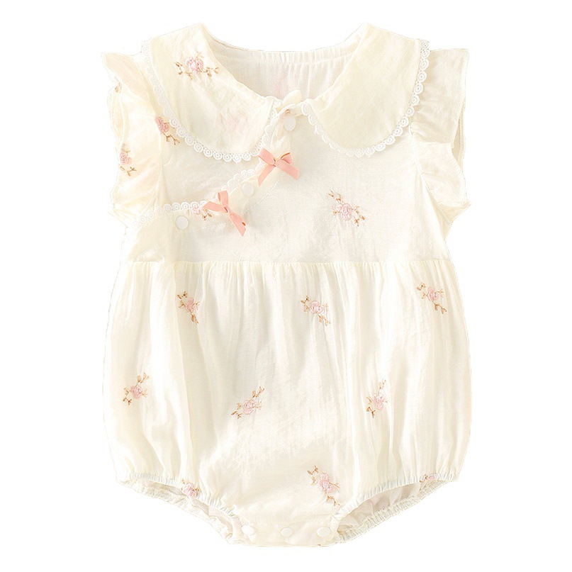New Starting Point Clothing Baby Clothes Summer Thin Baby Girl Jumpsuit Princess Full Moon Harem Summer Bag Fart Clothing