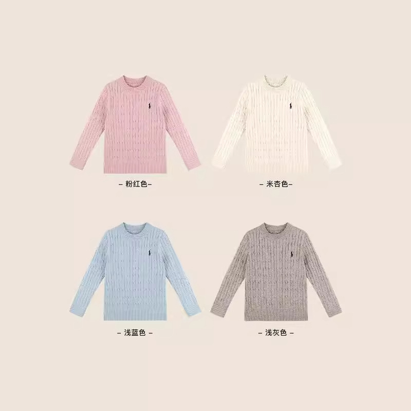 Picture of Comfortable Soft and Waxy Girls' Bottoming Shirt 2025 New Autumn and Winter Kidsren's Pure Color Casual High-End Knitted Twist Sweater