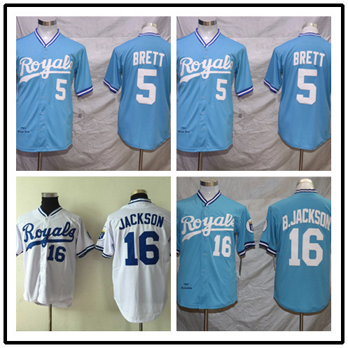 Baseball Uniform Jersey Royals Kansas City Royals Male Embroidered Fans Edition Elite Edition Baseball Jersey
