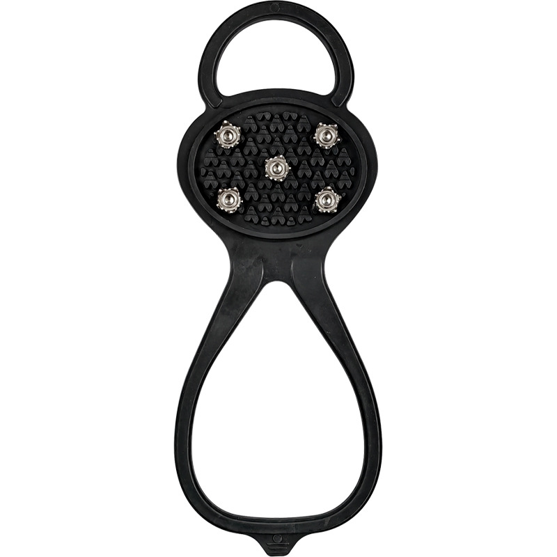 Picture of Outdoor Crampons, Snow Anti-Slip Shoe Covers, Elastic 5-Tooth Crampons, Anti-Fall Shoe Spikes on Ice, Chain, Mountaineering and Skiing Equipment