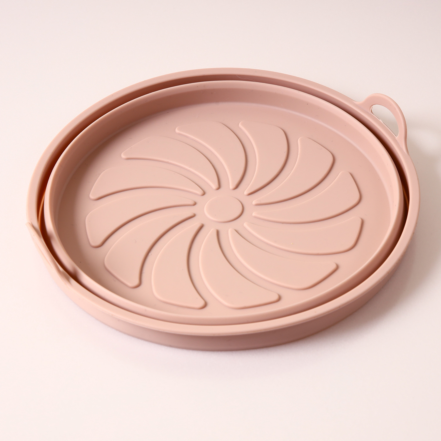 Picture of High temperature resistant folding silicone air fryer basket baking tray inner basket silicone pot air fryer