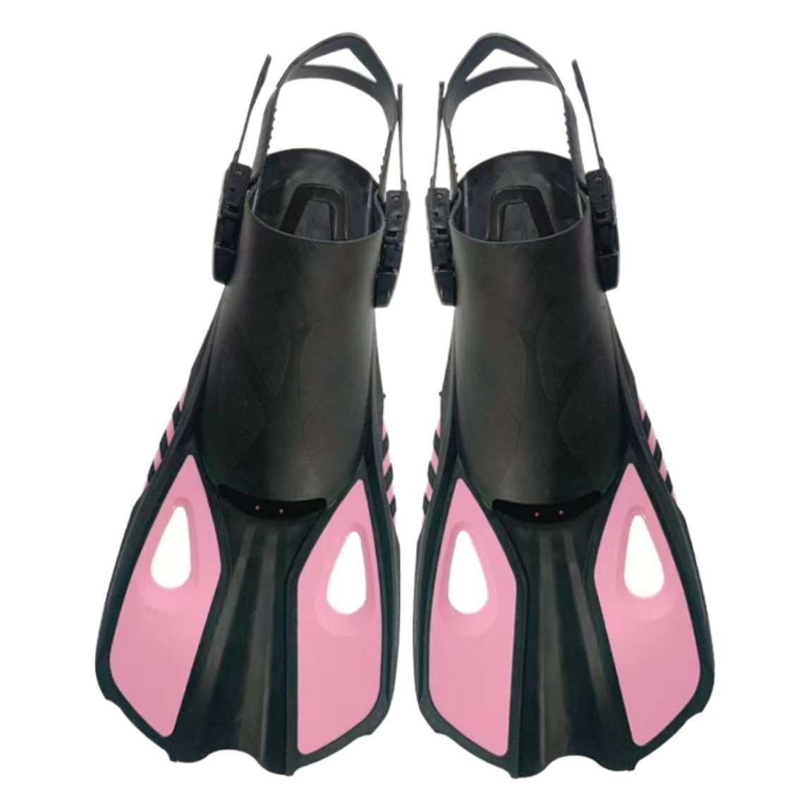Factory direct free adjustable shoelaces children diving flippers swimming frog shoes snorkeling flippers diving equipment supplies
