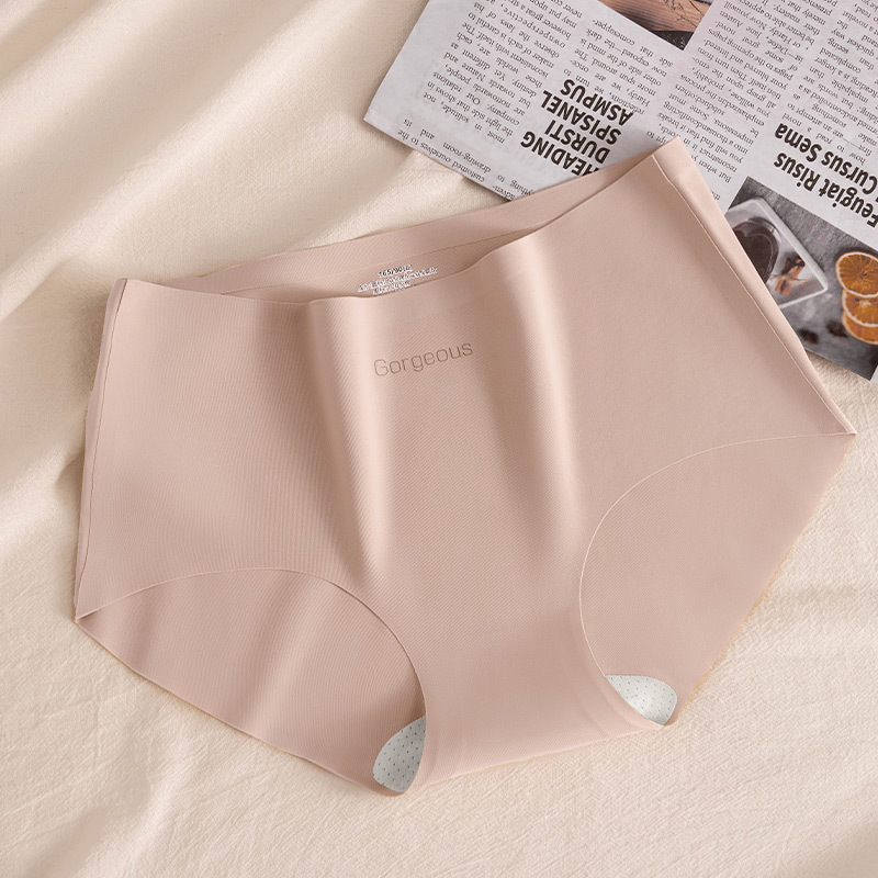 Picture of Baonasi Yoga Fitness Women's Underwear Mulberry Silk Antibacterial Crotch Non-Pinching Girls Mid-Waist Seamless Underwear