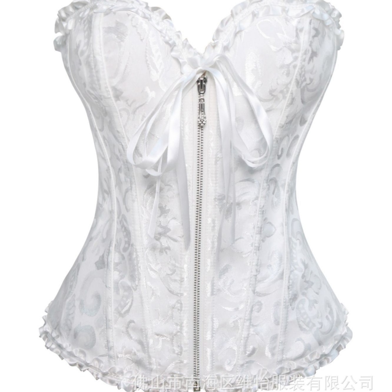 European Hot-Selling Court-Style Corset with Zipper, Bridal Dress Base Layer, Beauty-Enhancing, In-Stock Wholesale Corset Shapewear