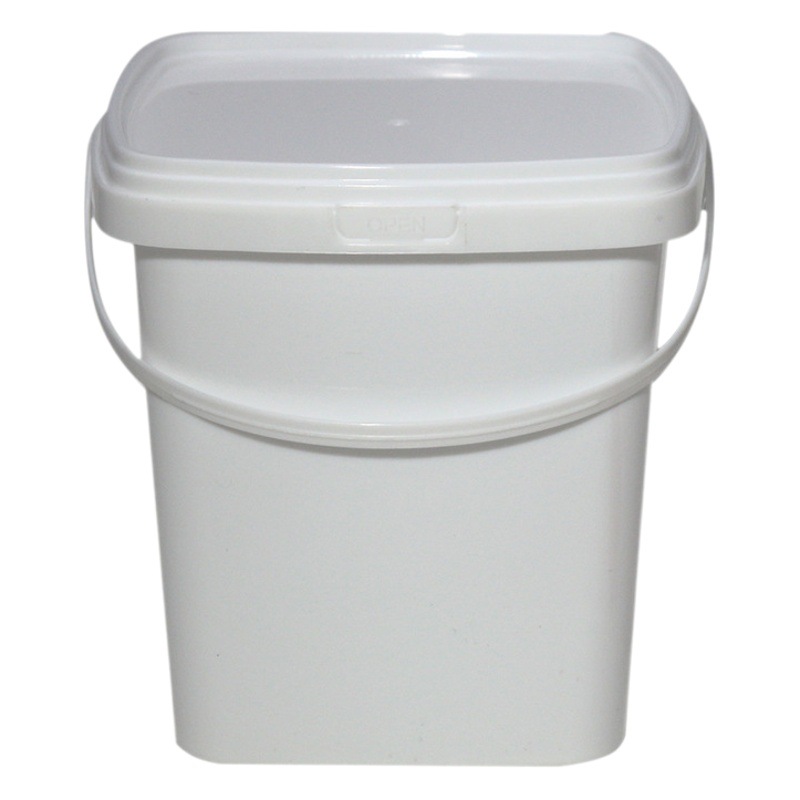 Source Wholesale Square Bucket Plastic Bucket Laundry Beads Packaging Bucket Satchel Bucket Small Bucket Bucket Pp1L White Bucket Fruit Tea Bucket