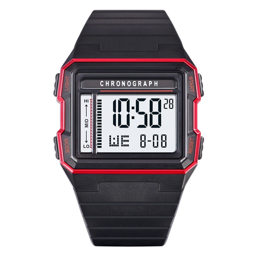 Export Difui Square Adult Digital Watch Men's Sports 50Atm Swimming Waterproof Led Luminous Watch Men's Wholesale